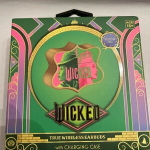 Wicked True Wireless Earbuds NIB Sealed with Charging Case